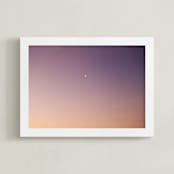 "Between Day and Night" - Art Print in Dusky Pink by Katrina Lindhorst - Framed