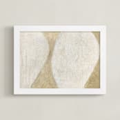 "Essence" - Art Print in Sand by Jennifer Daily - Framed