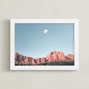 "Arizona Sky" - Art Print in Sedona Red by Tania Medeiros - Framed