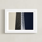 "Negative Space: New York Flatiron II" - Art Print in Slate by Jessica C Nugent - Framed
