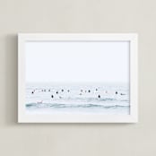 "Watermelon Sugar High" - Art Print in Ocean Blue by Summer Strauch - Framed