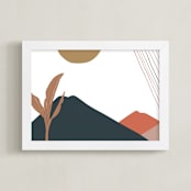 "Woven Women I" - Art Print in Pink by Multiple Artists - Framed