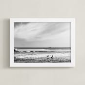 "Ventura 1" - Art Print in charcoal by Kamala Nahas - Framed