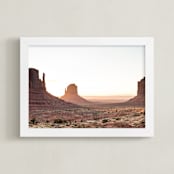 "Valley Sunrise" - Art Print in Sunrise by 1885 Atelier - Framed