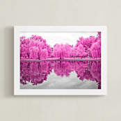 "pink season" - Art Print in Magenta by Deborah Chou - Framed