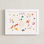 "Connections" - Art Print in Candy by Tatjana Koraksic - Framed