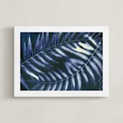 "leaving shelter" - Art Print in cyan by raven erebus - Framed