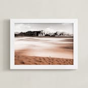 "Desert landscape" - Art Print in Neutral by Oana Prints - Framed