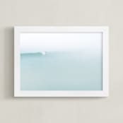 "Morning Surf" - Art Print in Sea Glass by Mike Sunu - Framed