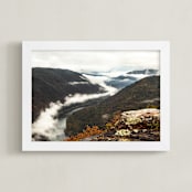"Awaken" - Art Print in blue abyss by Debra Pruskowski - Framed