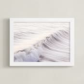 "Cayucos Soft Waves " - Art Print in Original Silver by Lisa Sundin - Framed