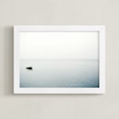 "To Be Alone" - Art Print in Light Fog by Haley George - Framed