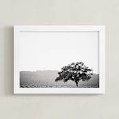 "Wild Oak" - Art Print in Slate gray by Lindsay Ferraris Photography - Framed