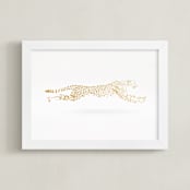 "Golden Gait" - Art Print in Gold Leaf by Andrew McClintock - Framed