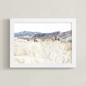 "white canyon 4" - Art Print in cream by Kamala Nahas - Framed