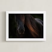 "Rocinante" - Art Print in Black by Amy Carroll - Framed