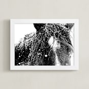 "End Of The Storm" - Art Print in Noir by Leslie Le Coq - Framed