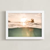 "Pause" - Art Print in Golden Hour by Ashley Kaneko - Framed