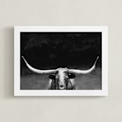 "Natasha" - Art Print in Black White by Amy Carroll - Framed
