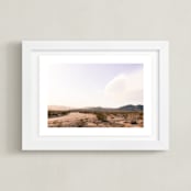 "Desert Road" - Art Print in Desert Dust by Kitty Seeber - Framed