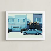 "The Blues" - Art Print in The Blues by Adriana Rojas - Framed