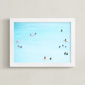 "Where Trouble Melts Like Lemon Drops" - Art Print in TURQUOISE by Summer Strauch - Framed
