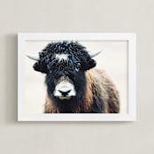 "Thomas Bangs" - Art Print in Black Brown by Amy Carroll - Framed