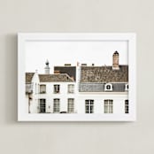 "Ghent" - Art Print in Slate by Heather Deffense - Framed