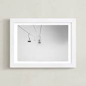 "through the fog" - Art Print in grey fog by Massimiliano Massimo Borelli - Framed