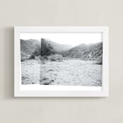 "desert diptych" - Art Print in black and white by Annie Clark - Framed