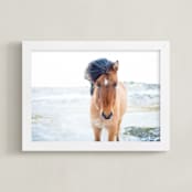 "All Is Quiet" - Art Print in Neutral Skies  by Jenni Kupelian - Framed