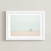 "Tower 13" - Art Print in Sky Blue by Three Kisses Studio - Framed