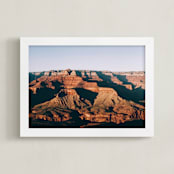 "Grand Canyon" - Art Print in Faded Blue by Cade Cahalan - Framed