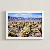 "Desert Daydream" - Art Print in Cactus Green by Kate Baird - Framed