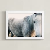 "Seeing" - Art Print in Mist by ALICIA BOCK - Framed