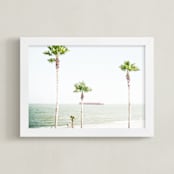 "White Hot" - Art Print in White Hot by Erin Beutel - Framed