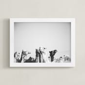 "Leader of the Pack" - Art Print in Black and White by Heather Marie - Framed