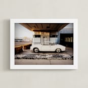 "Time stood still" - Art Print in Stucco White by Maja Cunningham - Framed