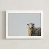 "Uncle Pumblechuck" - Art Print in Ivory by Amy Carroll - Framed