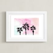 "Sunset in L.A." - Art Print in Sunset by Juliana Zimmermann - Framed