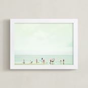 "Joy Ride 1" - Art Print in Turquoise by Rega - Framed