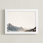 "Altitude" - Art Print in Stone by Heather Deffense - Framed