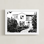 "House: Custom Print" - Custom Print in Black by Minted - Framed