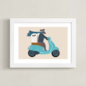 "Milan" - Art Print in Sand by Jenna Holcomb - Framed