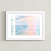 "Summer Sea" - Art Print in vibrant by Kamala Nahas - Framed