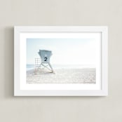 "Summer Tower" - Art Print in breeze by Kamala Nahas - Framed