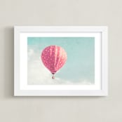 "Up #1" - Art Print in Warm Sky by Shannon Howard - Framed