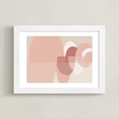 "Land of Dreams" - Art Print in Cotton Candy Pink by Christina Flowers - Framed