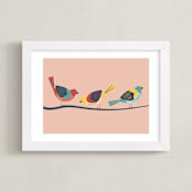 "Out on a Limb" - Art Print in Sunset by Wild Lily Designs - Framed