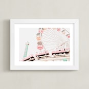 "Park Play In Sorbet" - Art Print in Rainbow Sherbert by Shannon Howard - Framed
